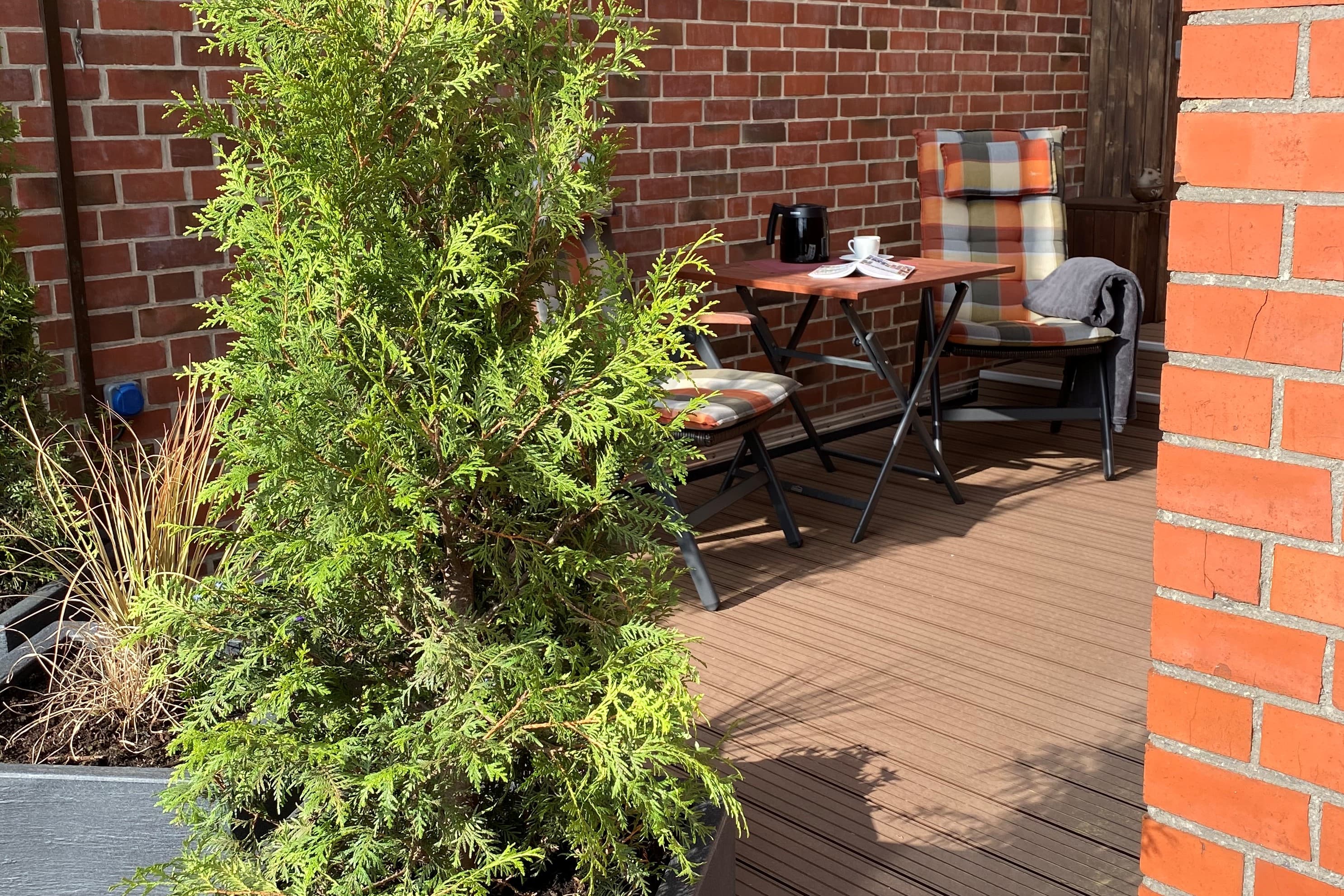 Dachterrasse der Ferienwohnung Zerbe in Lüneburg