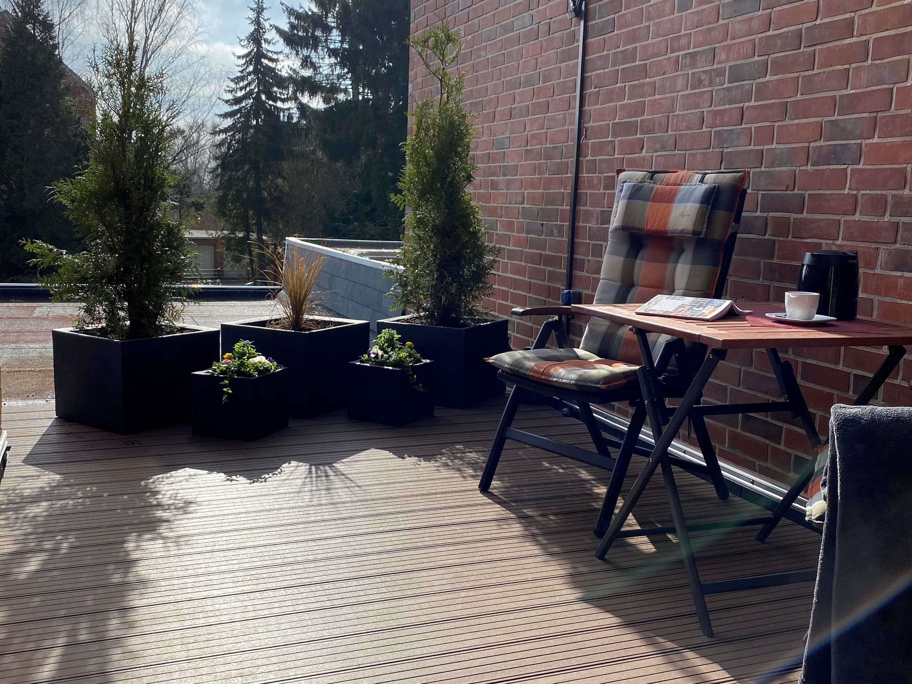 Ferienwohnung Zerbe Dachterrasse 