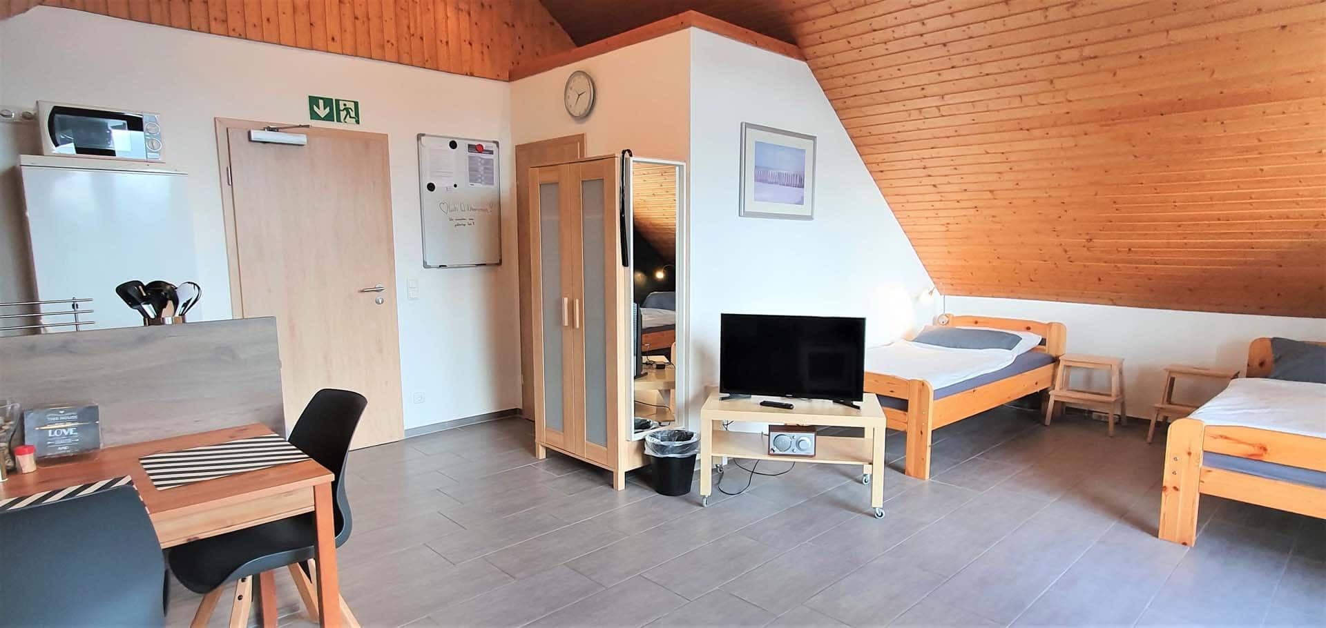 Eingangsbereich des Appartements Seeve im Ferienquartier Hamburg im Seevetal