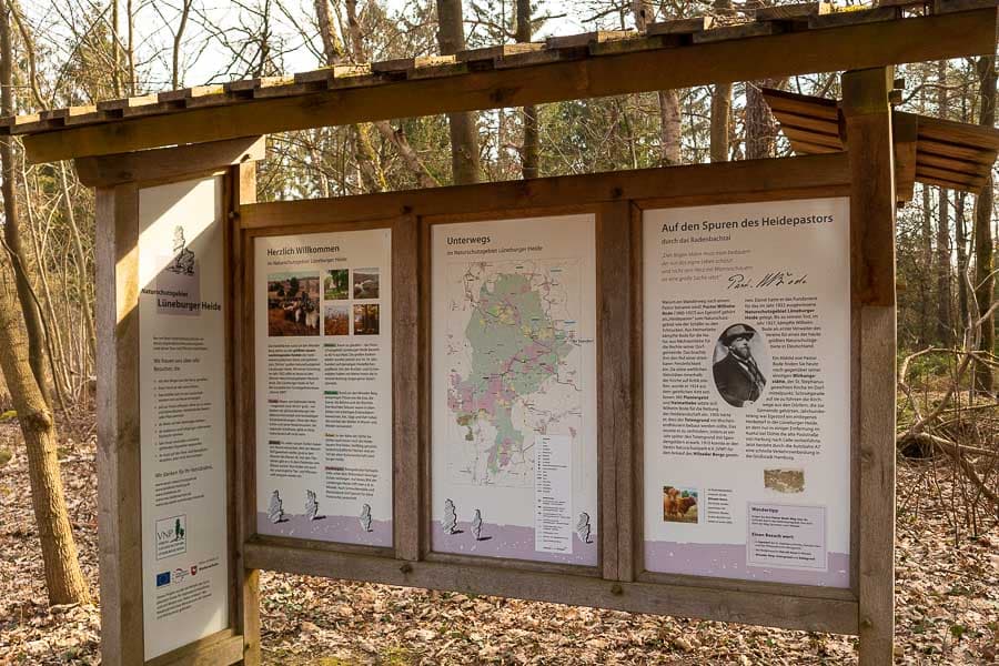 Die Infotafel am Naturblick Auberg