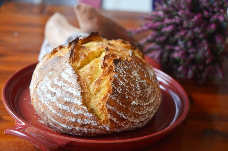 Rezept für Suesskartoffelbrot aus der Heide