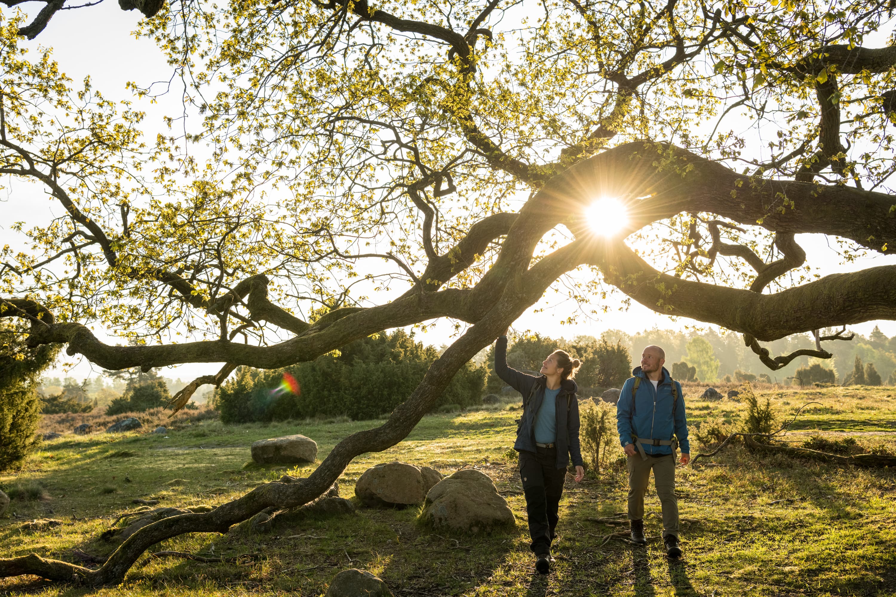 5019-Wanderer-Fruehling-Druck©Lueneburger Heide GmbH