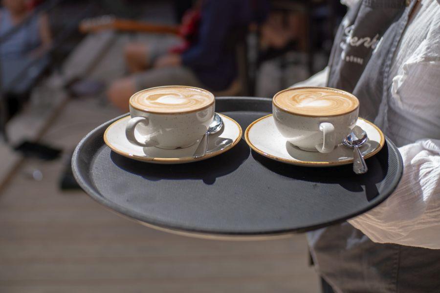 Kaffee im Café im Glockenhof in Lüneburg