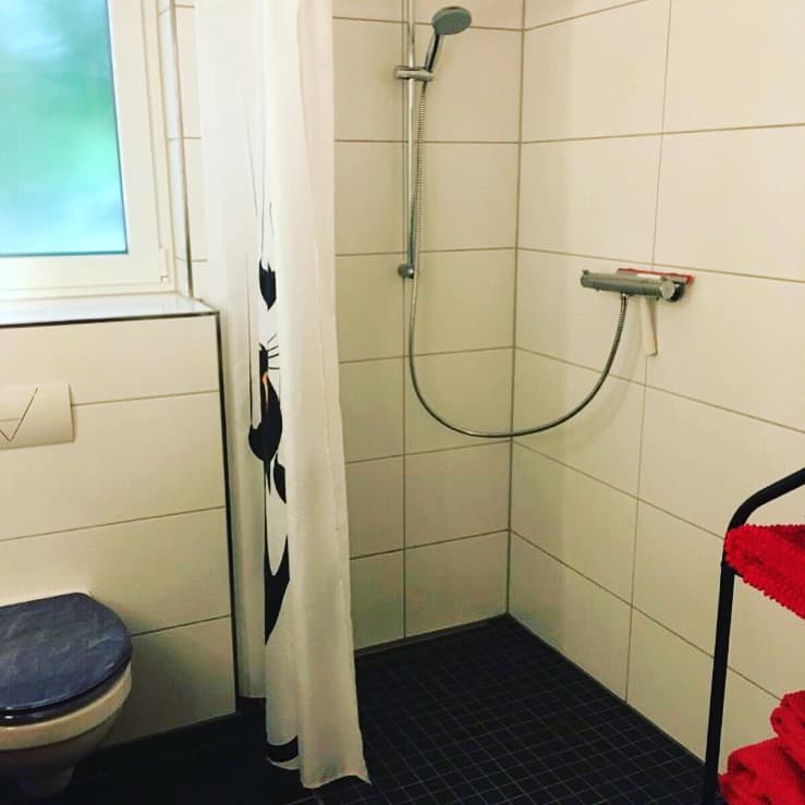Badezimmer in der Ferienwohnung Bastian in Wietze