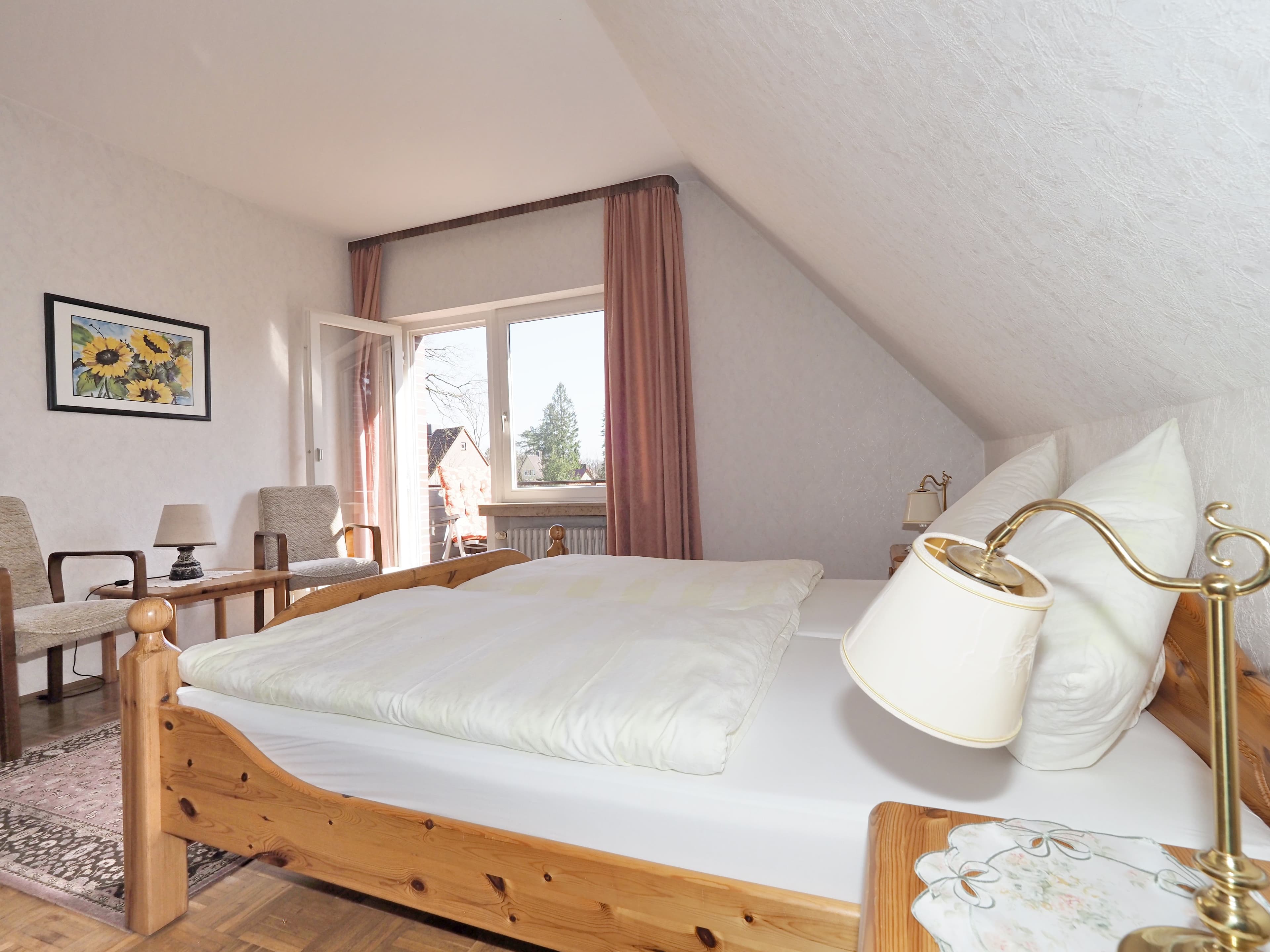 Hof Hartig, Ferienwohnung, Schlafzimmer, OG