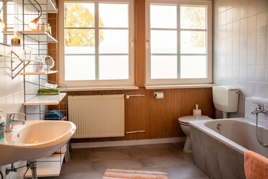 Badezimmer Ferienwohnung OG Hof Marwedel