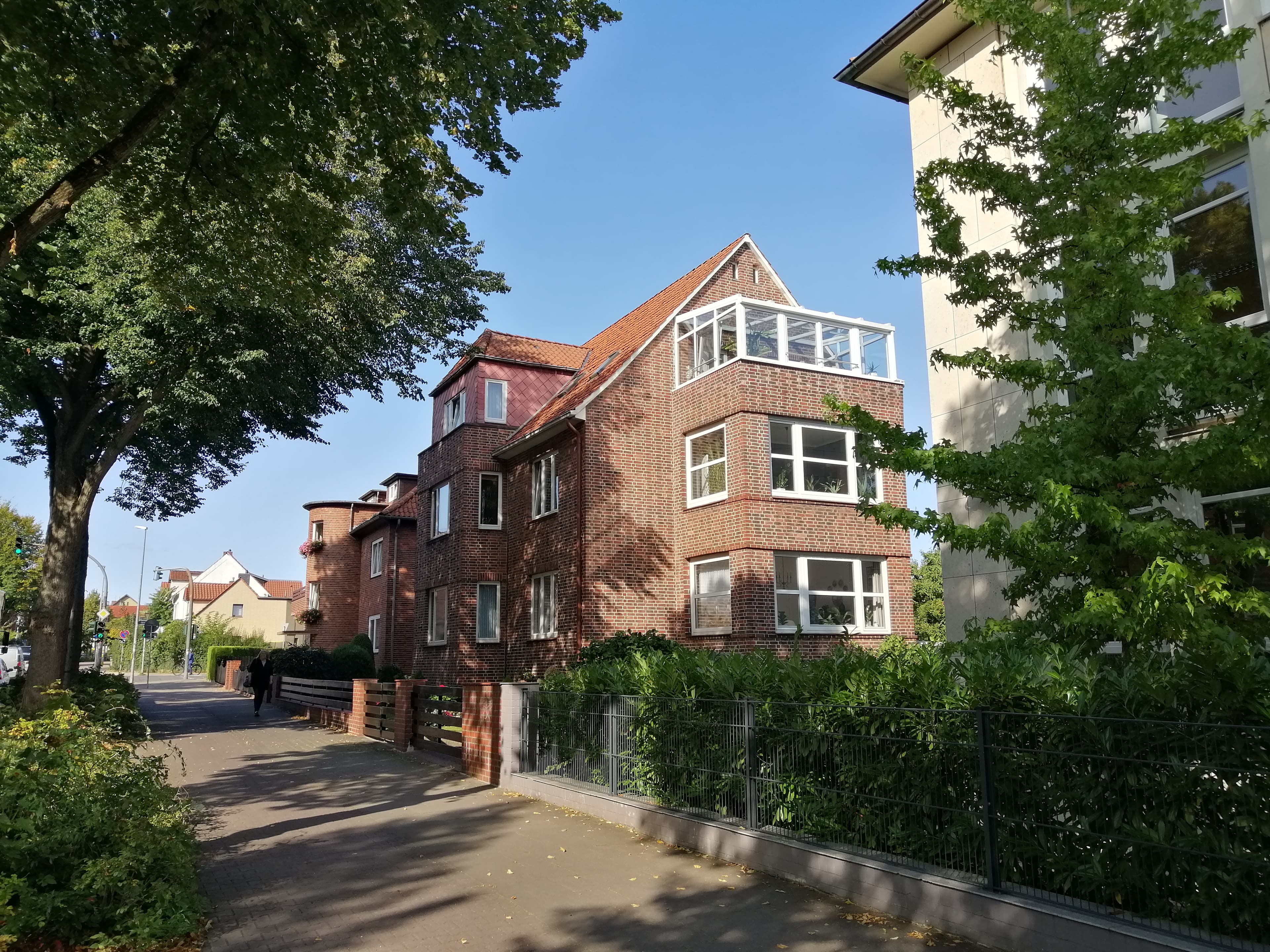 Außenansicht des Hauses mit Fewo in II. Etage der Ferienwohnung Pape in Lüneburg