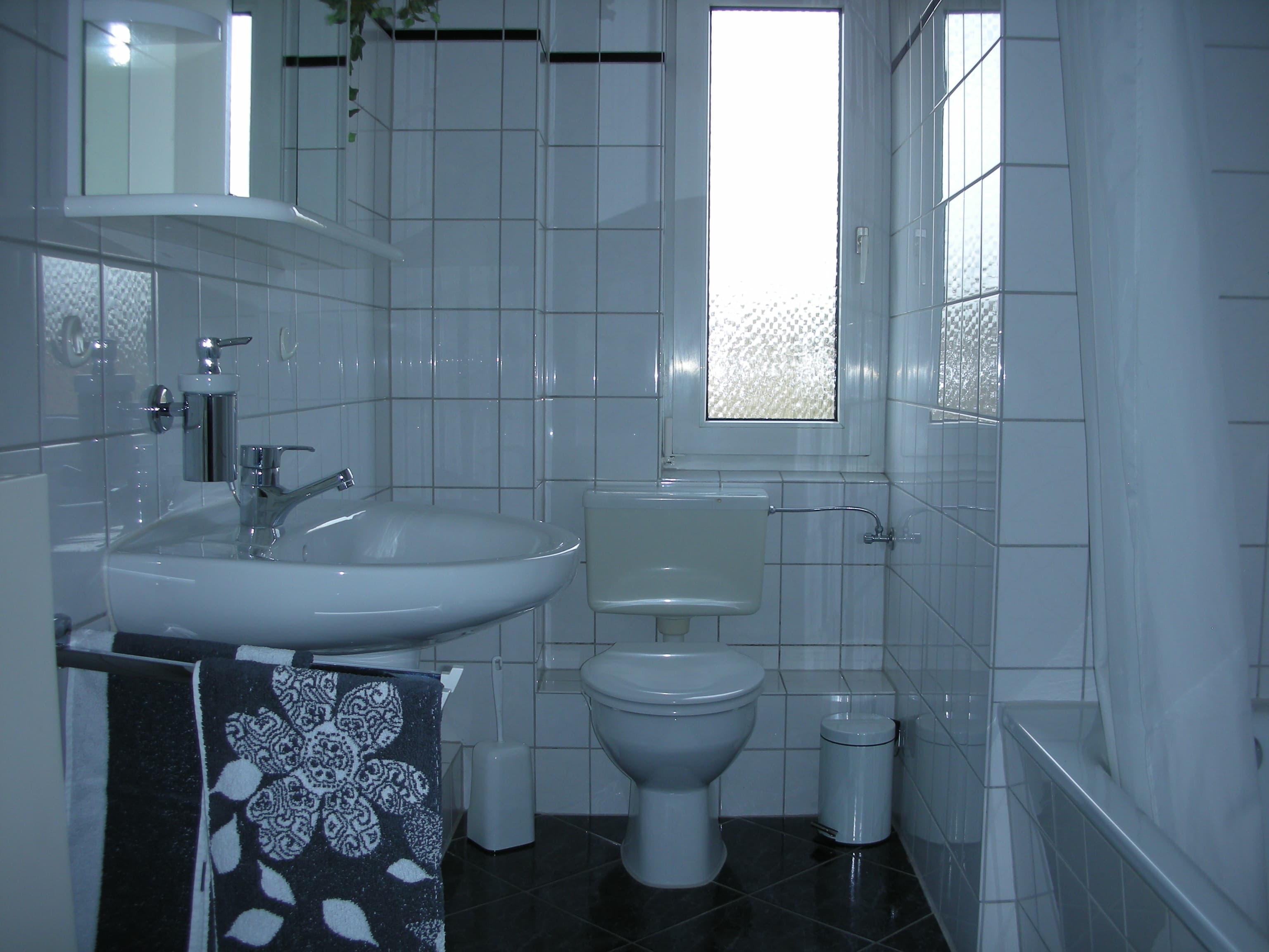 Badezimmer in der Ferienwohnung Pape in Lüneburg