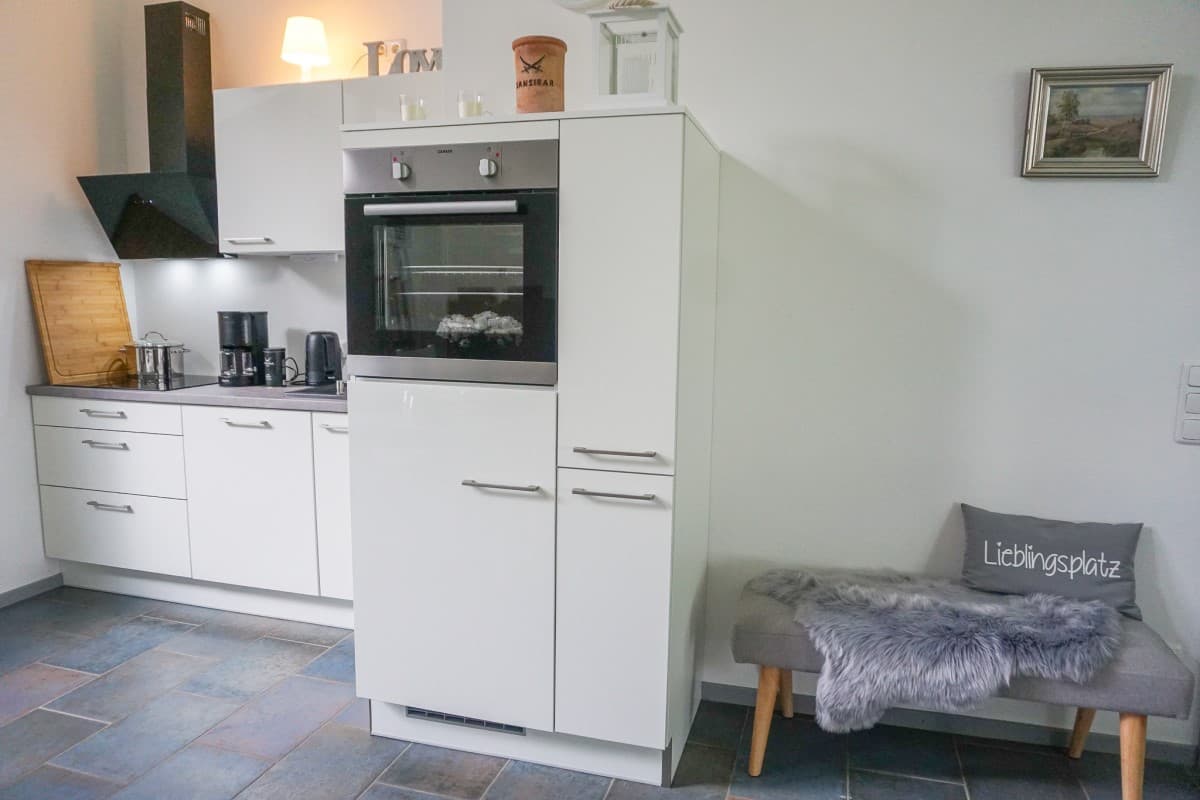 Küche in der Ferienwohnung Nina in Egestorf