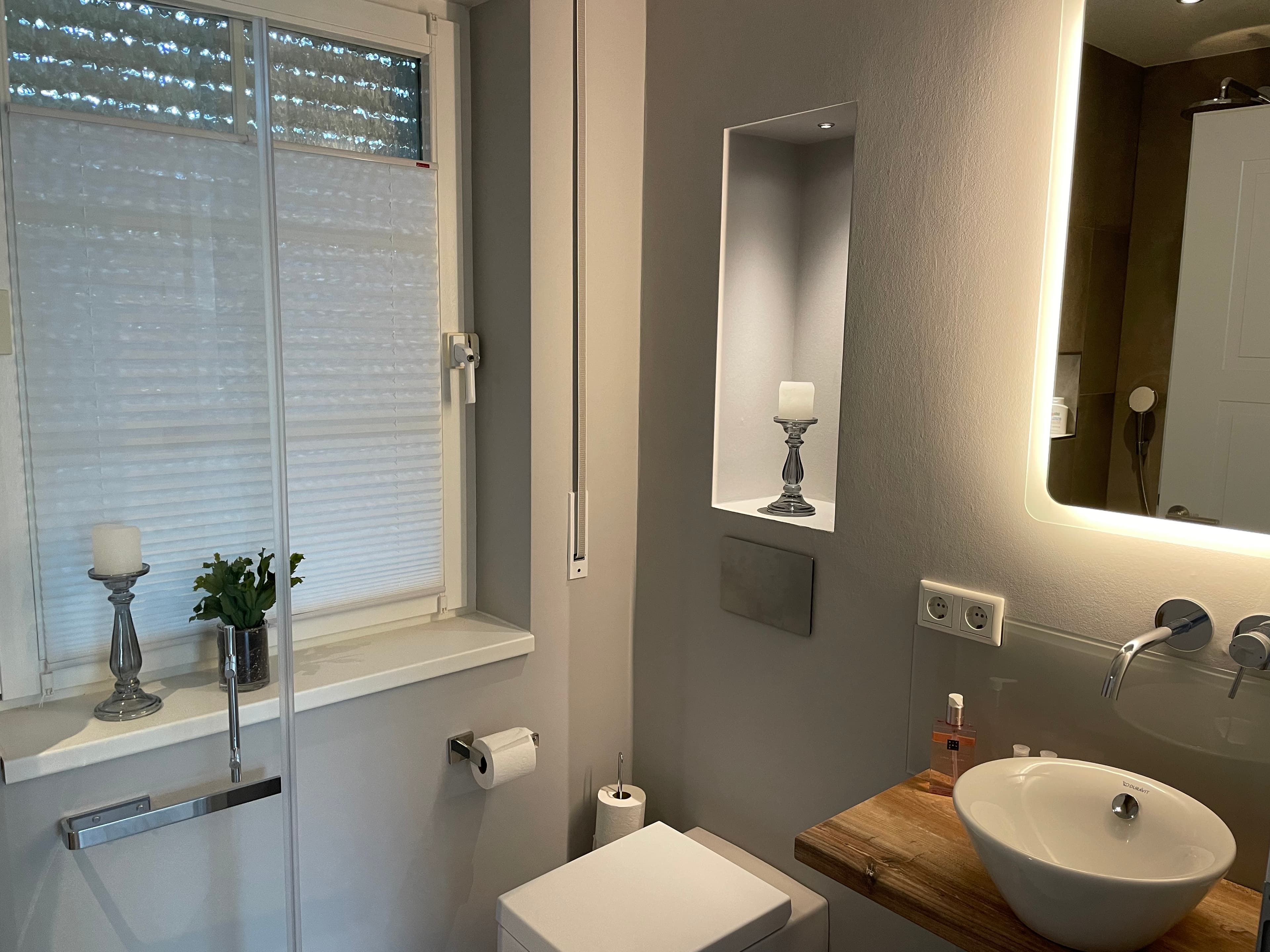 Badezimmer des Ferienaus Stöverswald in Buchholz