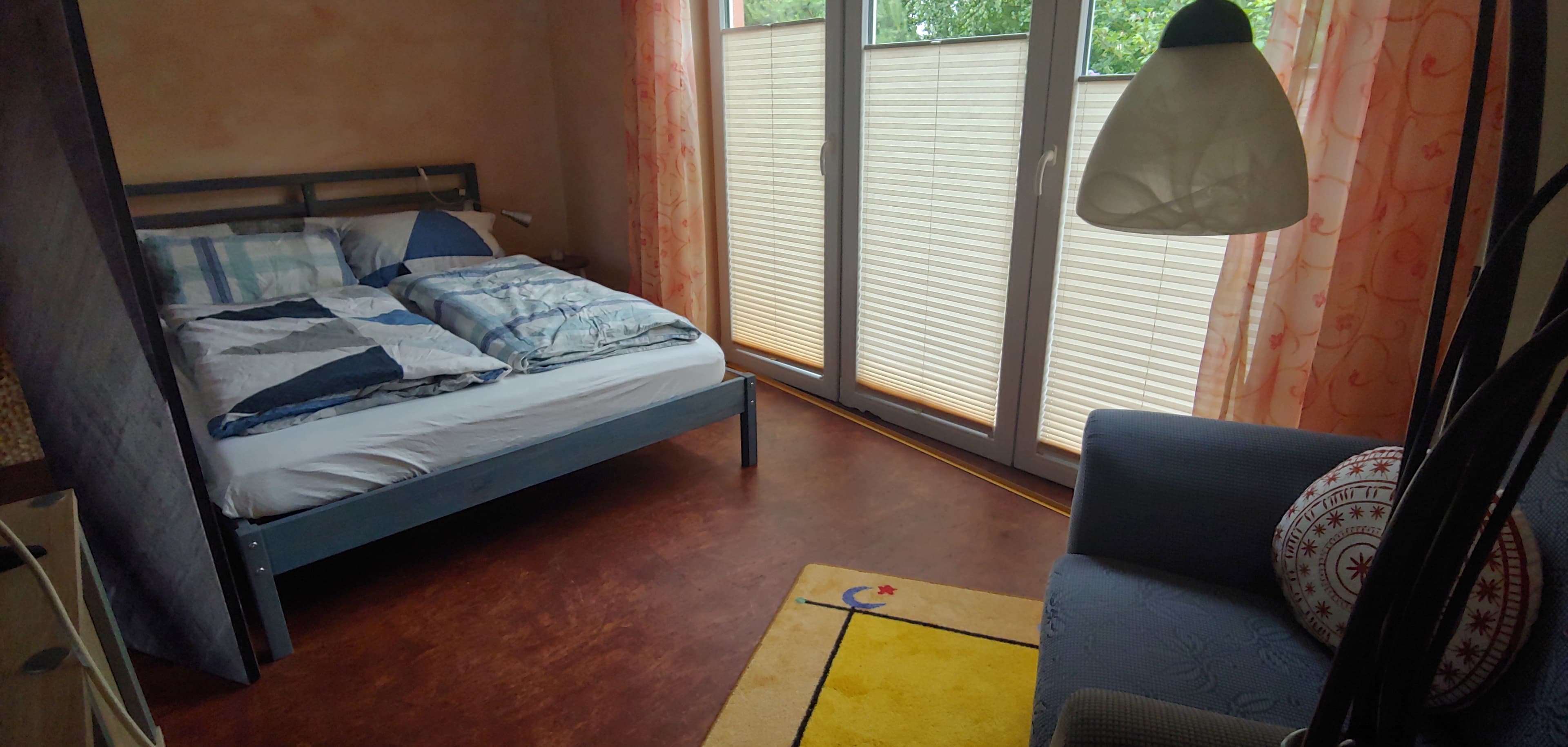 Schlafbereich der Ferienwohnung am Graben in Lachendorf