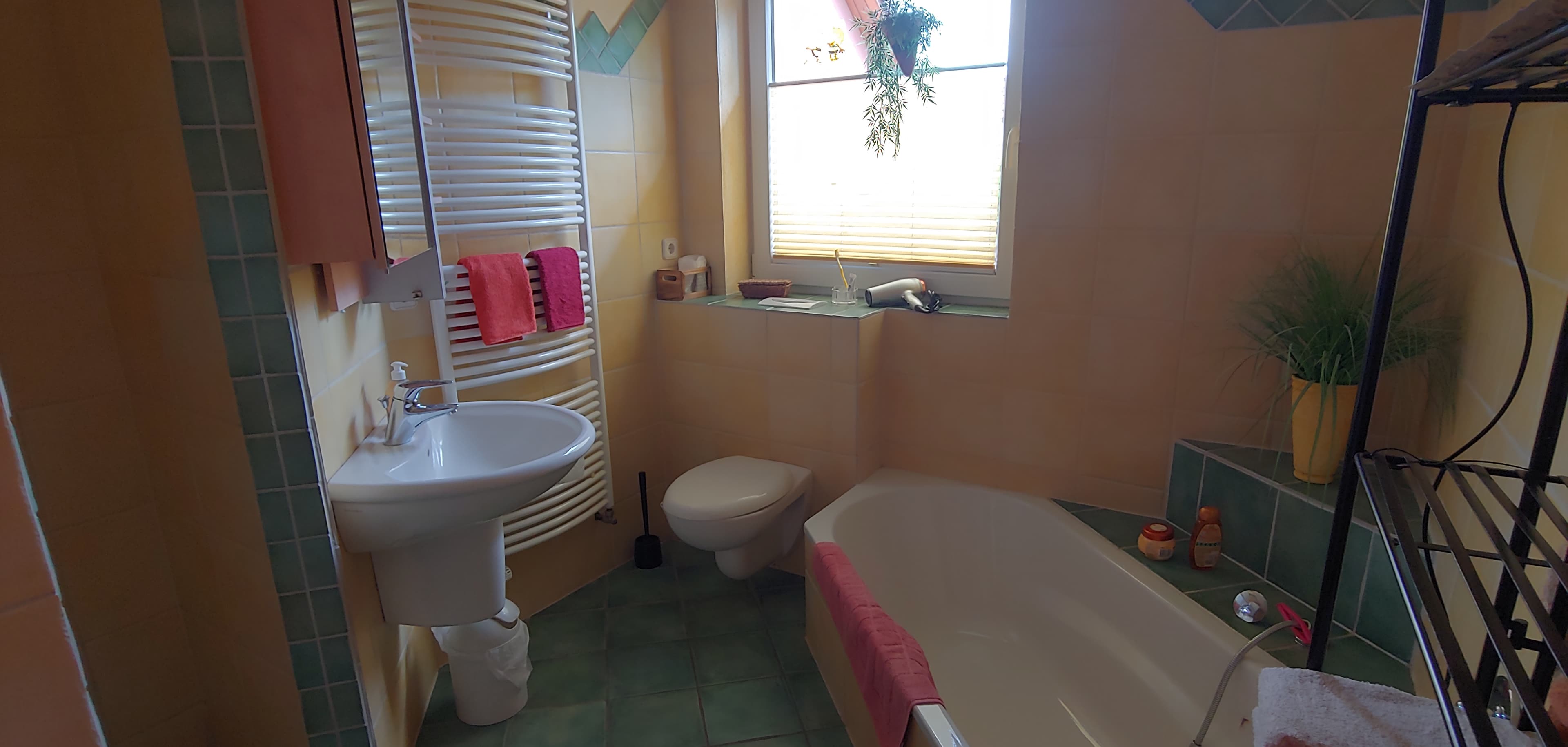 Badezimmer der Ferienwohnung am Graben in Lachendorf