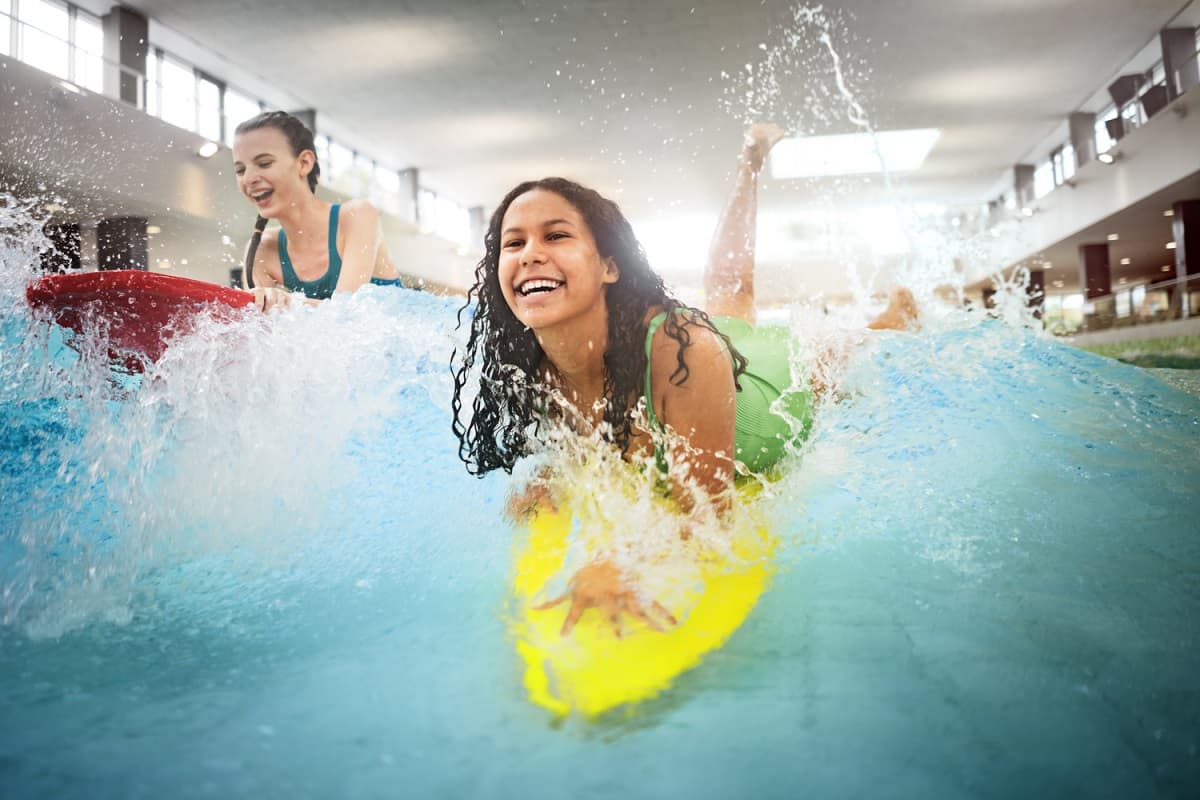 Surfen in der Salztherme in Lüneburg