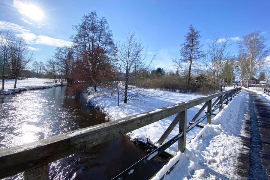 Örtzepark im Winter