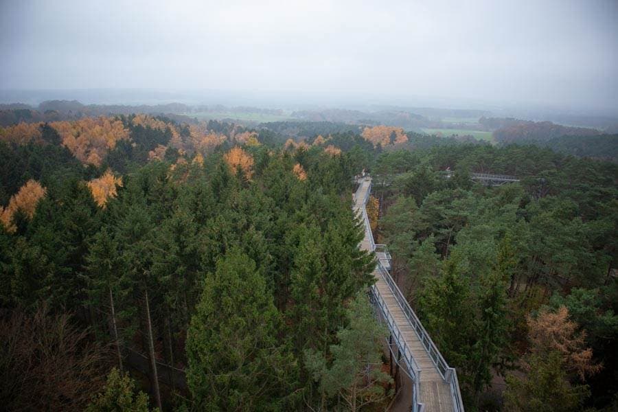 Heide Himmel im Herbst