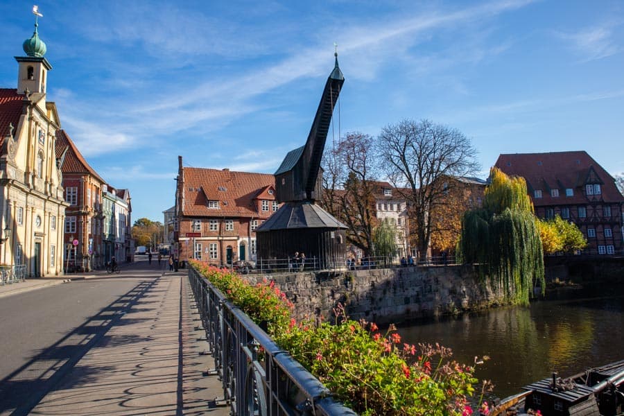auf dem Ilmenau Radweg nach Lüneburg
