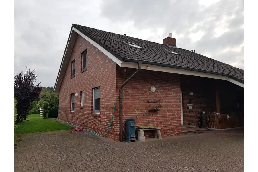 Außenansicht der Sonnigen Ferienwohnung im Waldwinkel in Jesteburg
