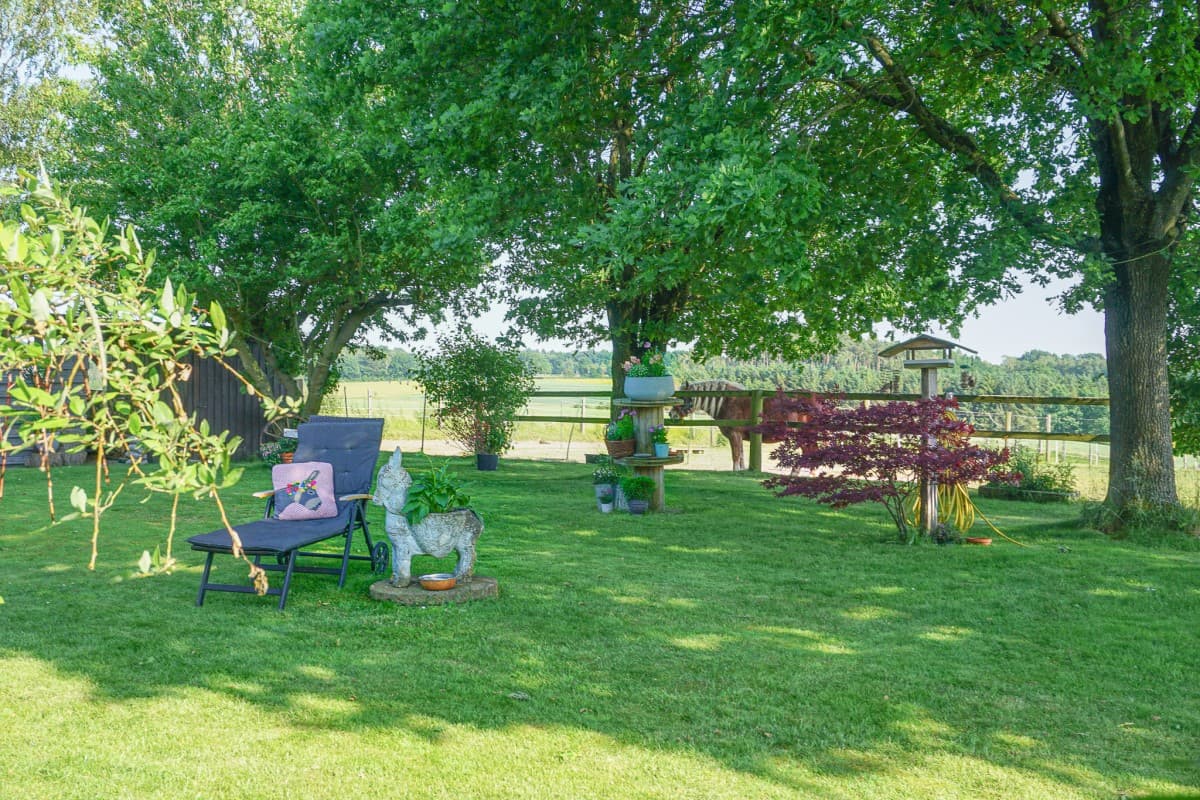 Garten in der Ferienwohnung Nina in Egestorf