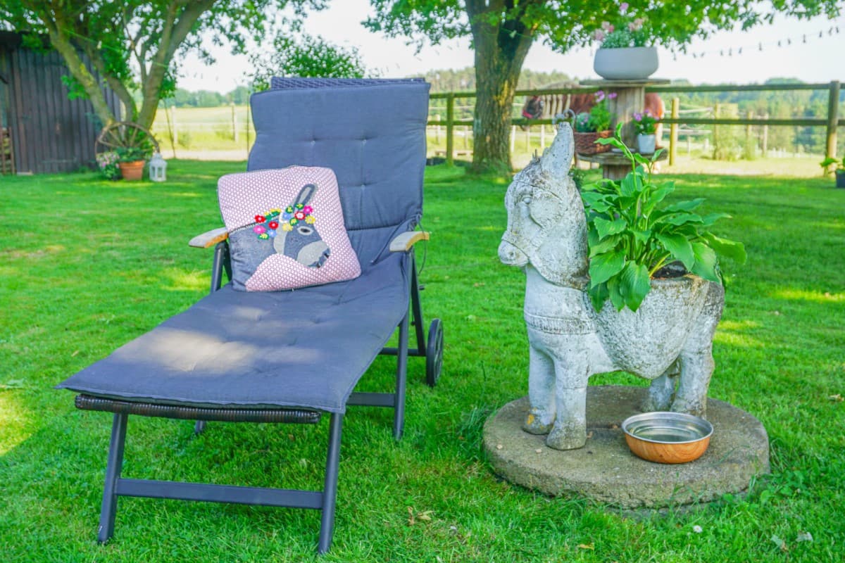 Garten in der Ferienwohnung Nina in Egestorf