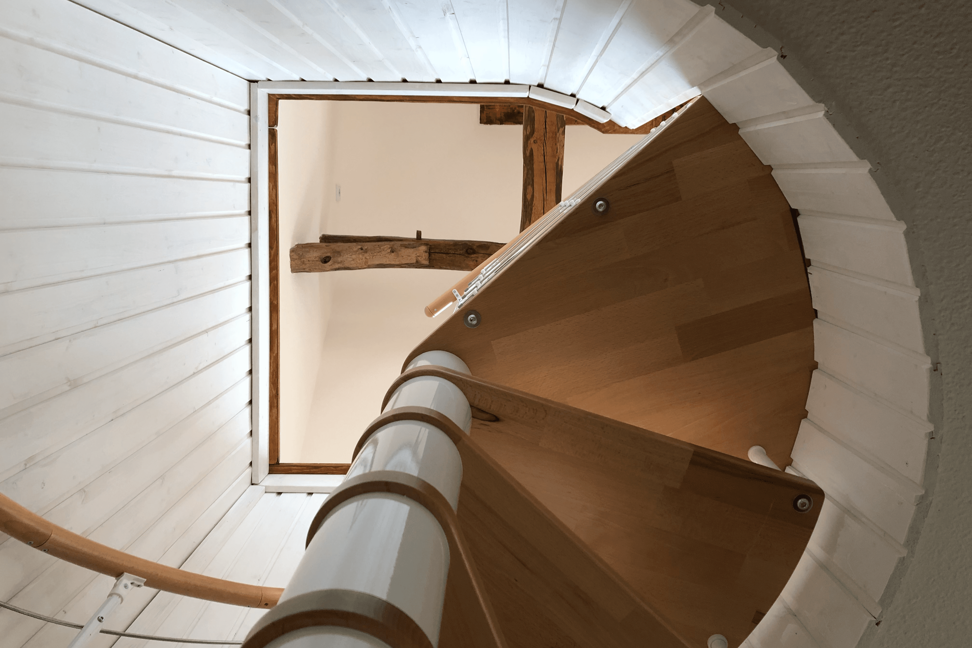 Wendeltreppe  in dem Ferienhaus Lütt hus in Wietze