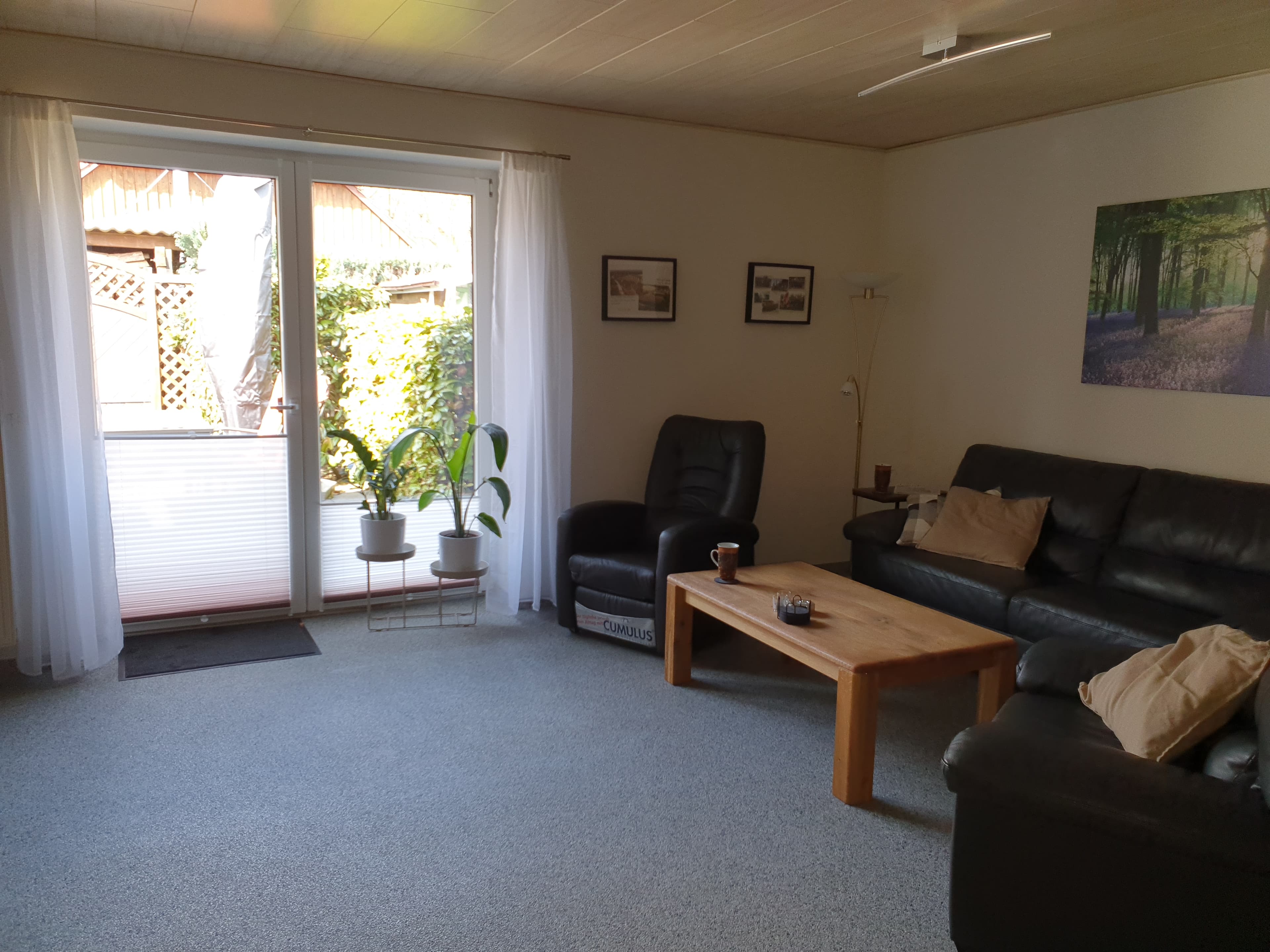 Wohnzimmer in dem Ferienhaus 7a in Munster