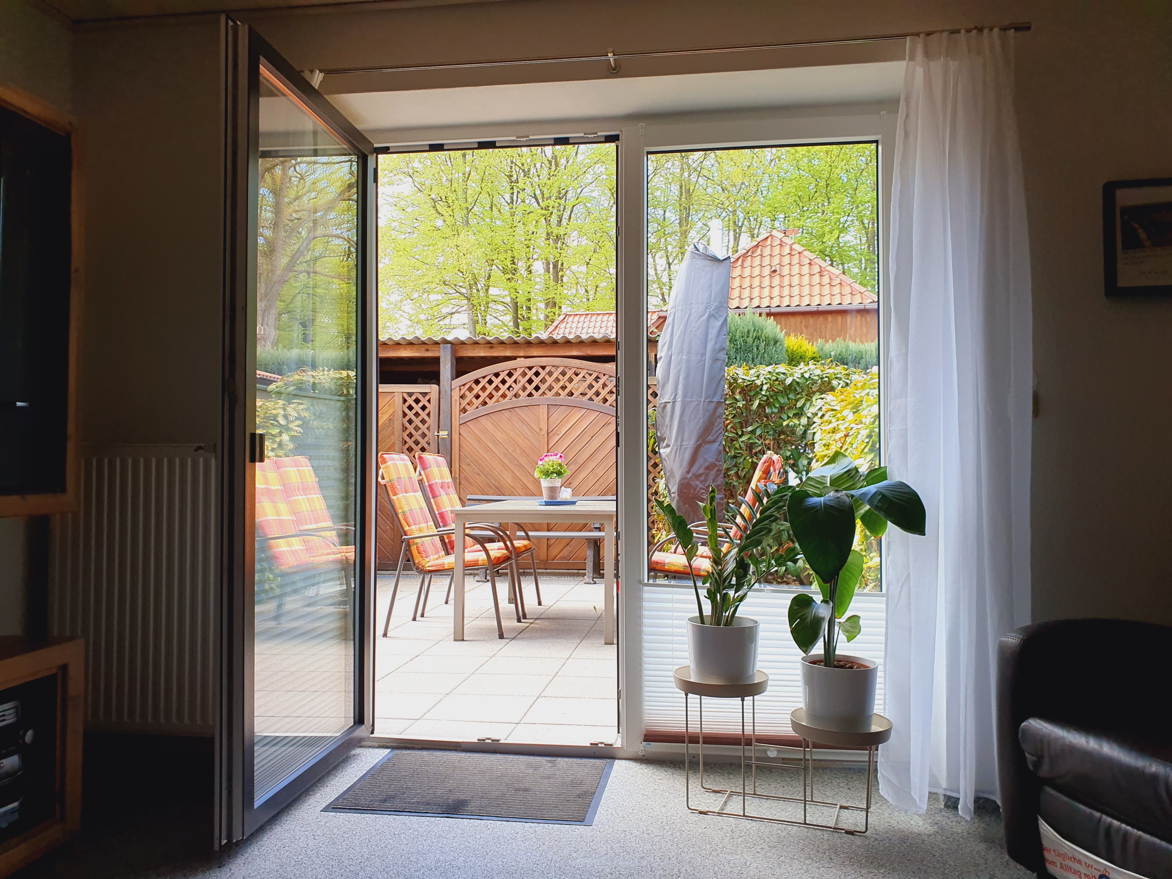 Terrasse des Ferienhauses 7a in Munster