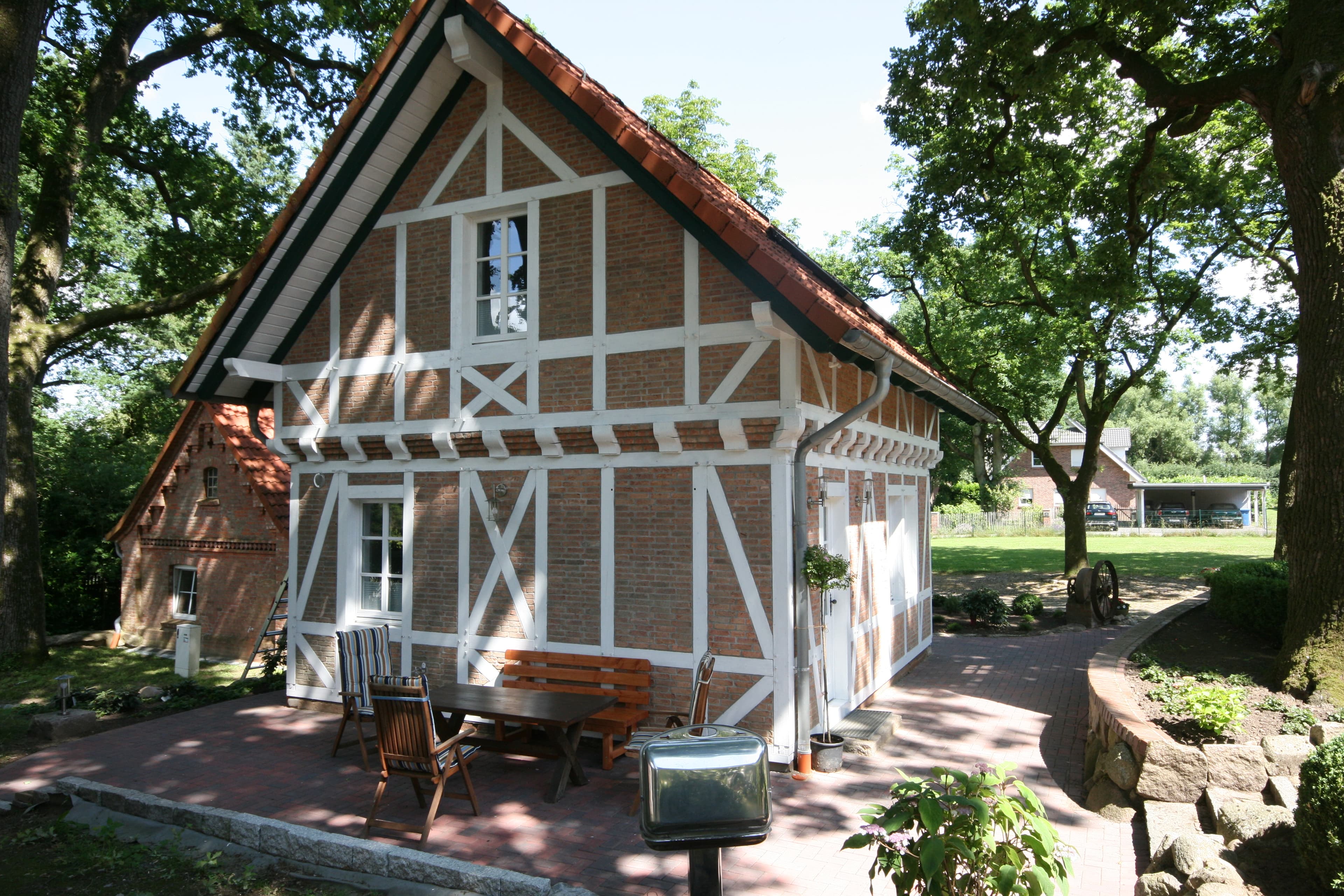 Das Ferienhaus Erhorn in Buchholz in der Nordheide von Außen.