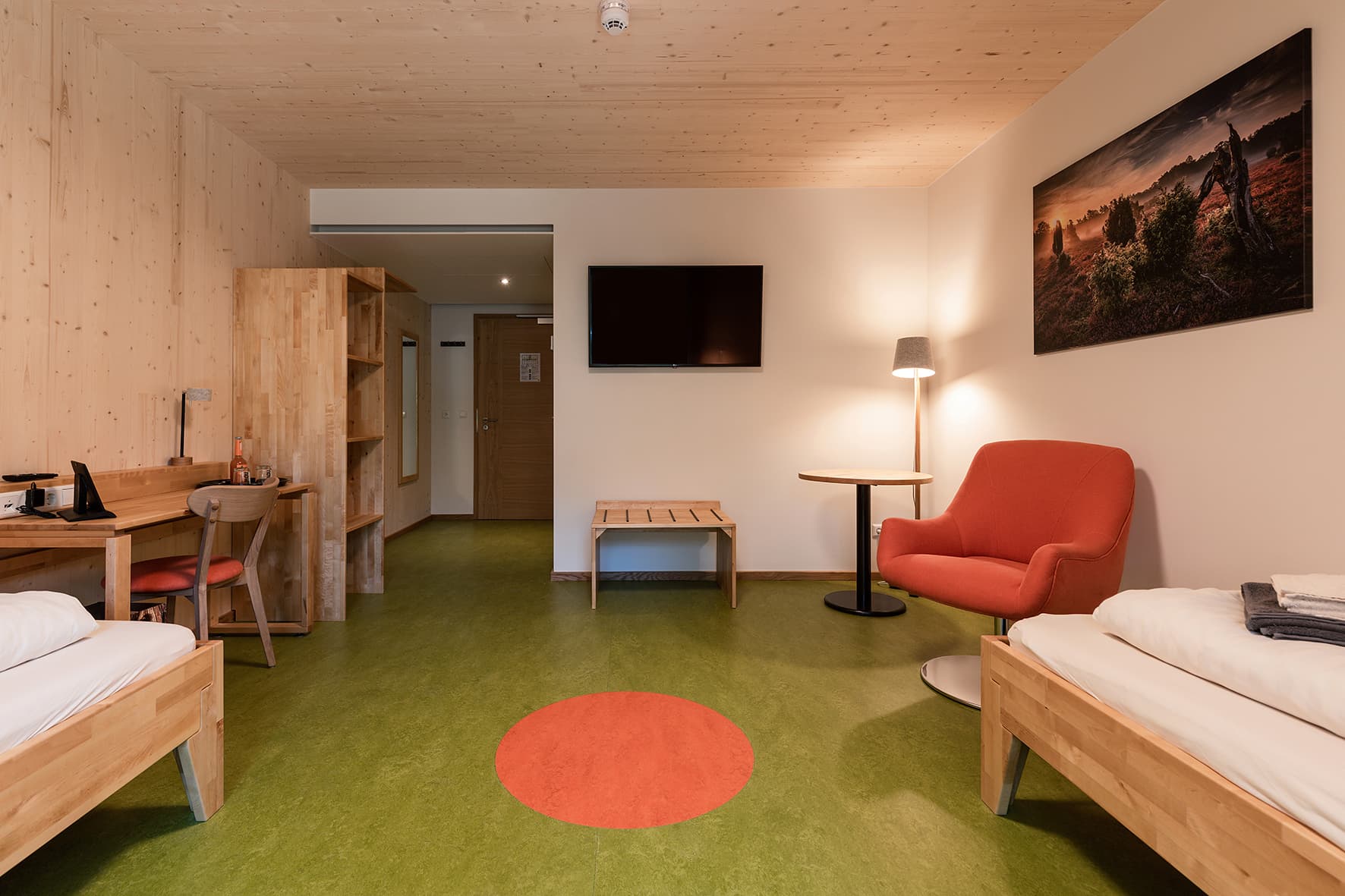 Zimmeransicht eines Zweibettzimmers